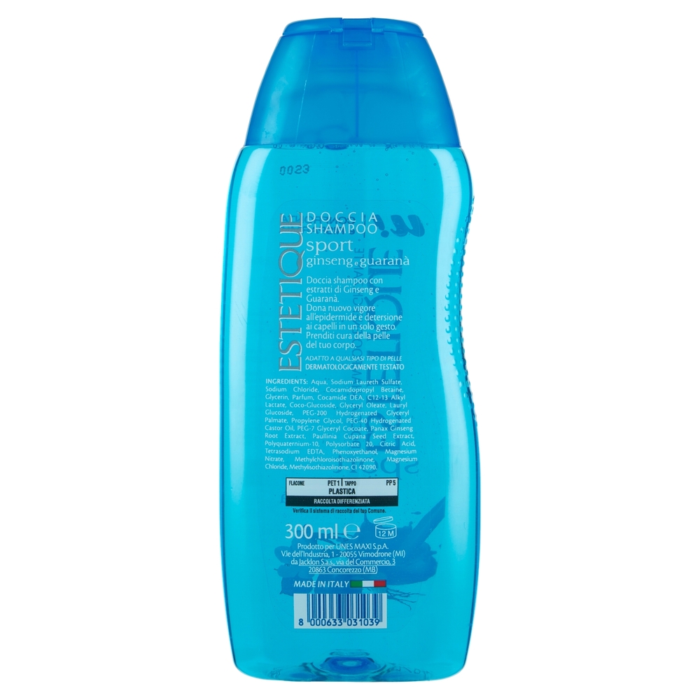 Doccia Shampoo Energizzante sport Ginseng e Guaranà Estetique U! Confronta e Risparmia
